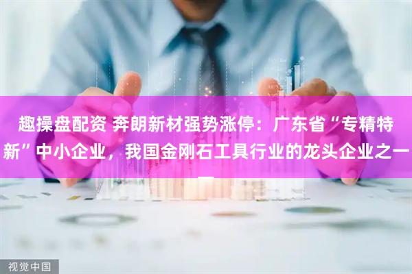 趣操盘配资 奔朗新材强势涨停：广东省“专精特新”中小企业，我国金刚石工具行业的龙头企业之一